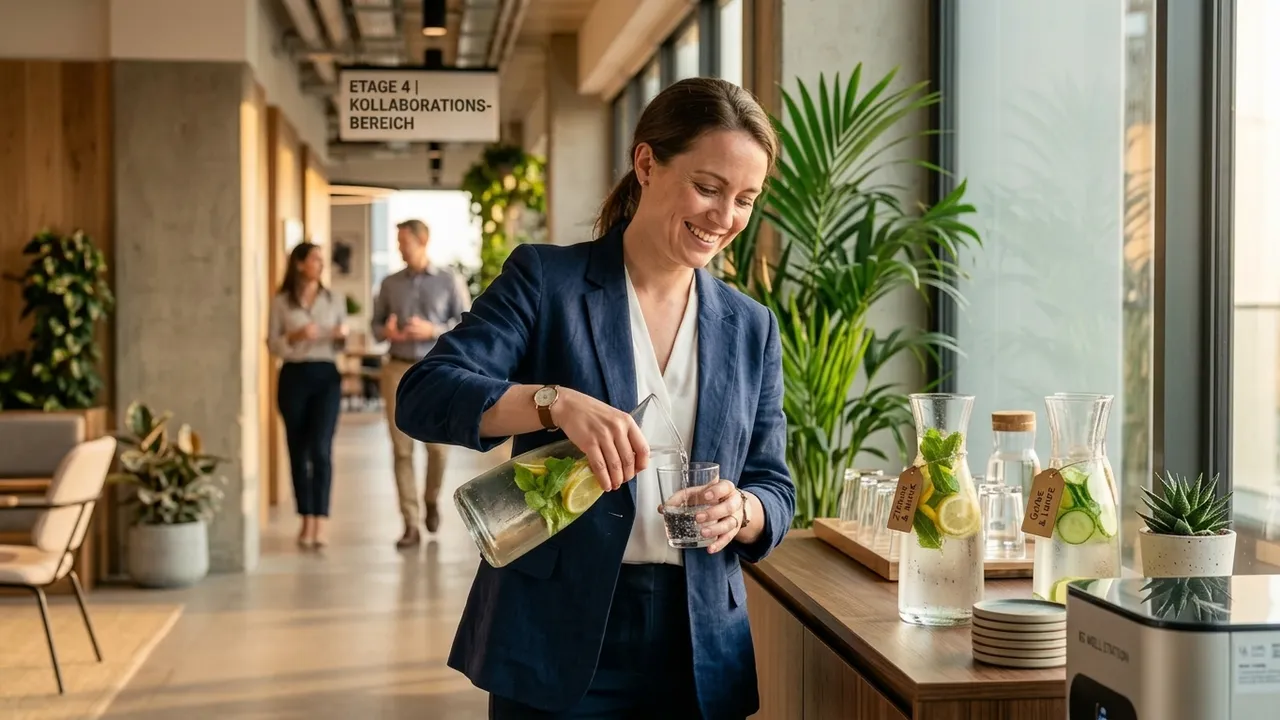 Wasserstation: Trinken sichtbar machen